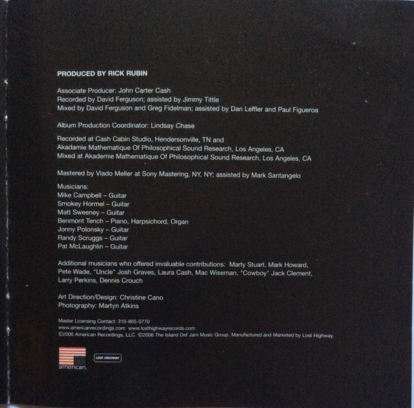 Johnny Cash - American V: A Hundred Highways (CD, Album) (Mint (M)) - Image 2