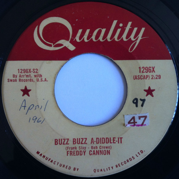 Freddy Cannon - Opportunity (7", Single) (Near Mint (NM or M-)) - Image 2