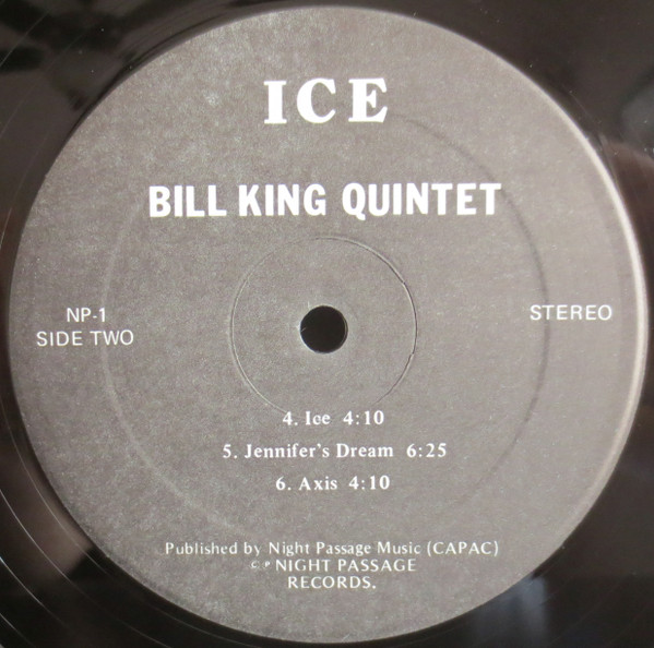 Bill King Quintet - Ice (LP, Album) (Very Good (VG)) - Image 4