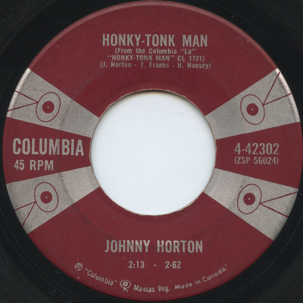 Johnny Horton - Honky-Tonk Man (7", Single) (Near Mint (NM or M-))