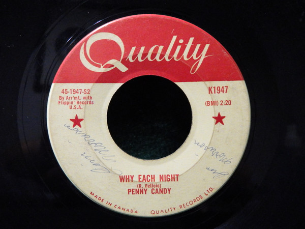 Penny Candy - The Rockin' Lady / Why Each Night (7") (Very Good Plus (VG+)) - Image 2