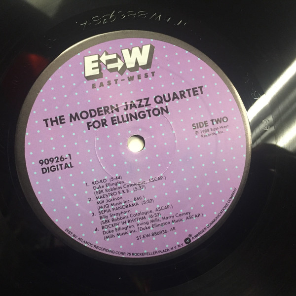 The Modern Jazz Quartet - For Ellington (LP, Album) (Near Mint (NM or M-)) - Image 3