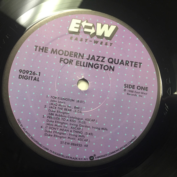 The Modern Jazz Quartet - For Ellington (LP, Album) (Near Mint (NM or M-)) - Image 4