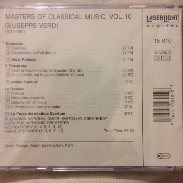 Giuseppe Verdi - Masters Of Classical Music, Vol.10: Verdi (CD, Comp) (Near Mint (NM or M-)) - Image 2