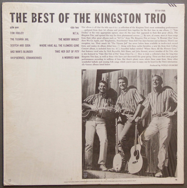 Kingston Trio - The Best Of The Kingston Trio (LP, Comp, Club, RE, Cap) (Mint (M)) - Image 2