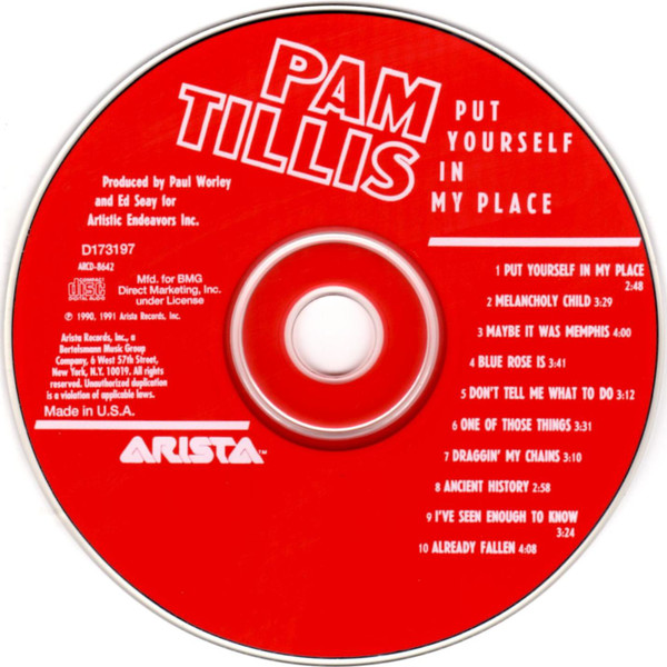 Pam Tillis - Put Yourself In My Place (CD, Album, Club) (Near Mint (NM or M-)) - Image 3