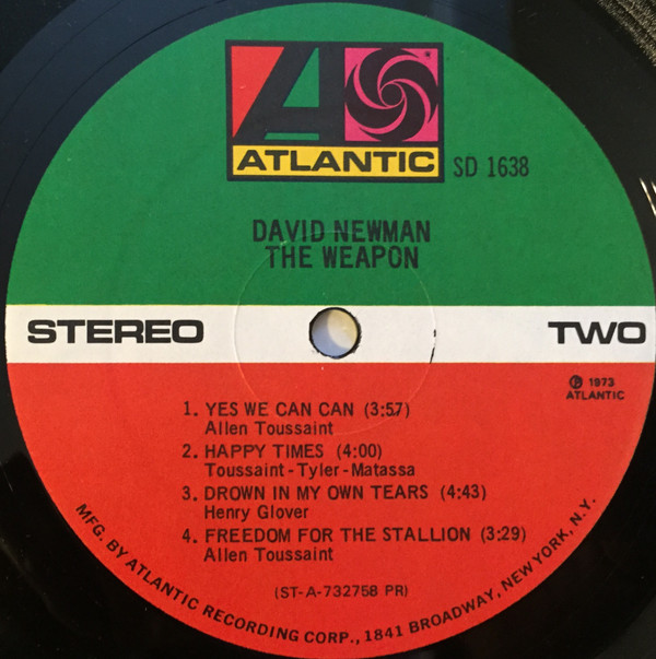 David Newman* - The Weapon (LP, Album, PR) (Very Good Plus (VG+)) - Image 4