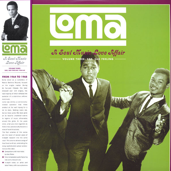 Various - Loma (A Soul Music Love Affair) (Volume Three: Sad, Sad Feeling 1964-1968) (LP, Comp, Mono) (Very Good Plus (VG+))