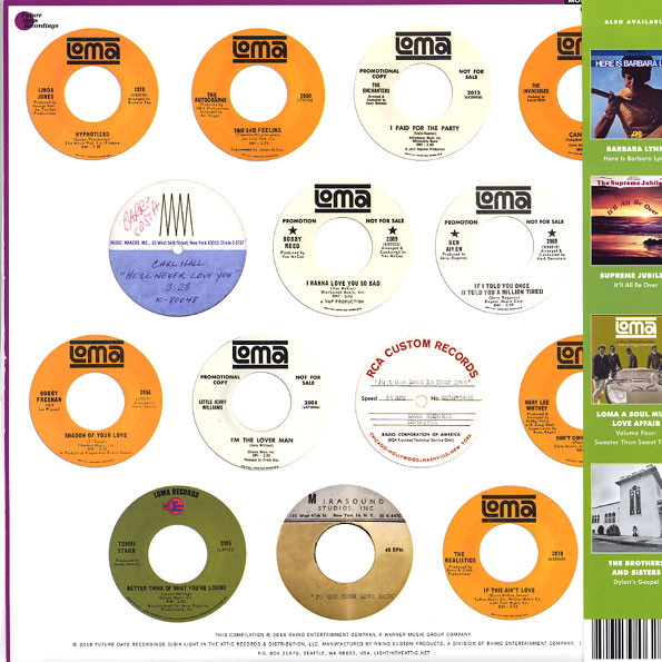 Various - Loma (A Soul Music Love Affair) (Volume Three: Sad, Sad Feeling 1964-1968) (LP, Comp, Mono) (Very Good Plus (VG+)) - Image 2