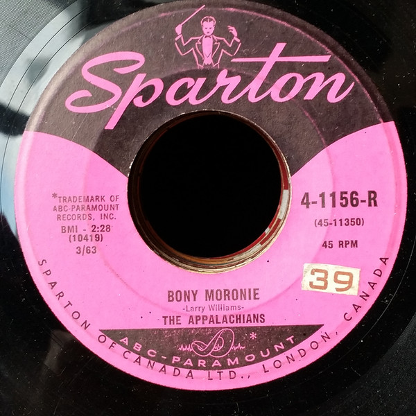 The Appalachians - Bony Moronie (7", Single) (Very Good Plus (VG+))