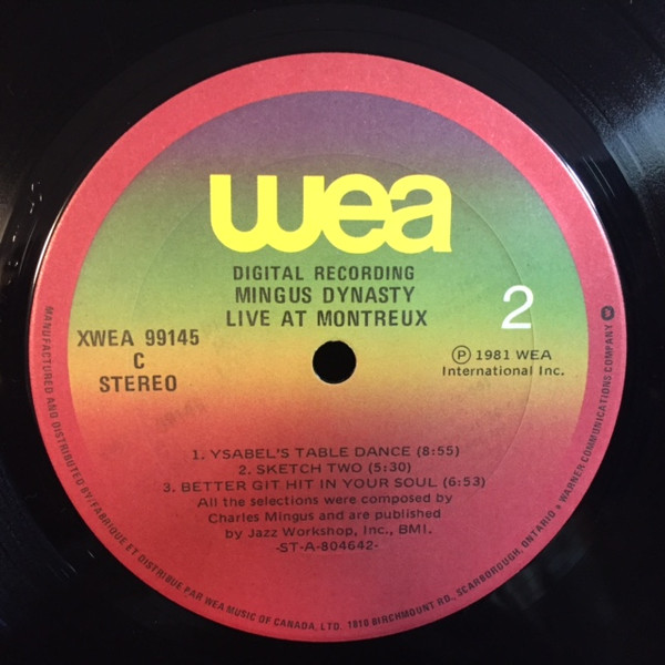 Mingus Dynasty - Live At Montreux (LP, Album, RM) (Mint (M)) - Image 4