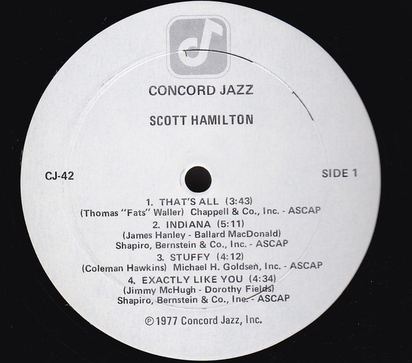 Scott Hamilton - Scott Hamilton Is A Good Wind Who Is Blowing Us No Ill (LP, Album) (Very Good Plus (VG+)) - Image 3