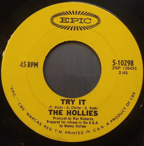 The Hollies - Jennifer Eccles (7", Single) (Near Mint (NM or M-)) - Image 2