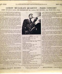 Alternative view of Gerry Mulligan Quartet - Paris Concert (LP, Album, Mono, RE) (Very Good Plus (VG+))