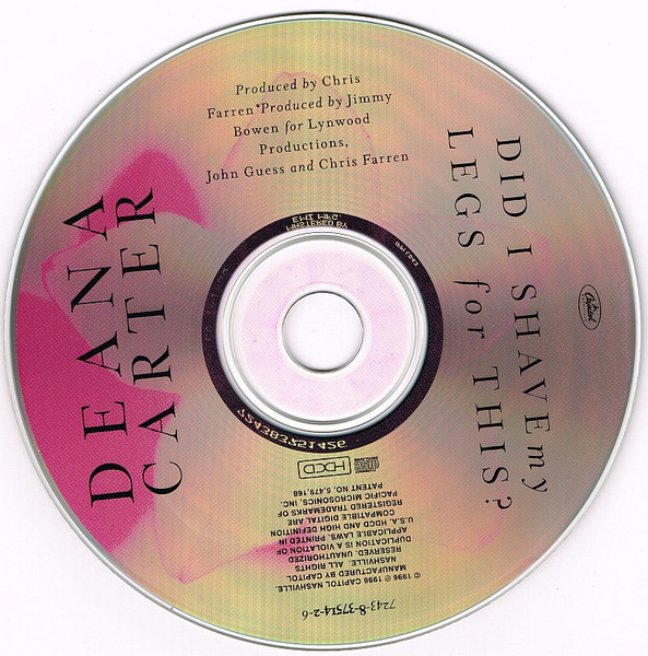 Deana Carter - Did I Shave My Legs For This? (HDCD, Album) (Near Mint (NM or M-)) - Image 3