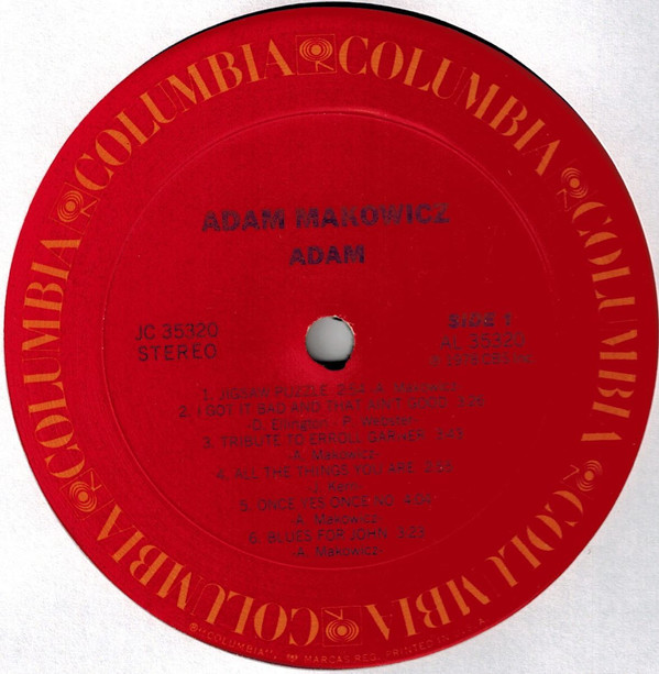 Adam Makowicz - Adam (LP, Album) (Very Good Plus (VG+)) - Image 2