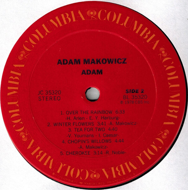 Adam Makowicz - Adam (LP, Album) (Very Good Plus (VG+)) - Image 3