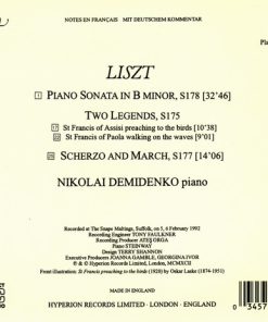 Alternative view of Nikolai Demidenko Plays Liszt* - Sonata • Two Legends • Scherzo And March (CD) (Near Mint (NM or M-))