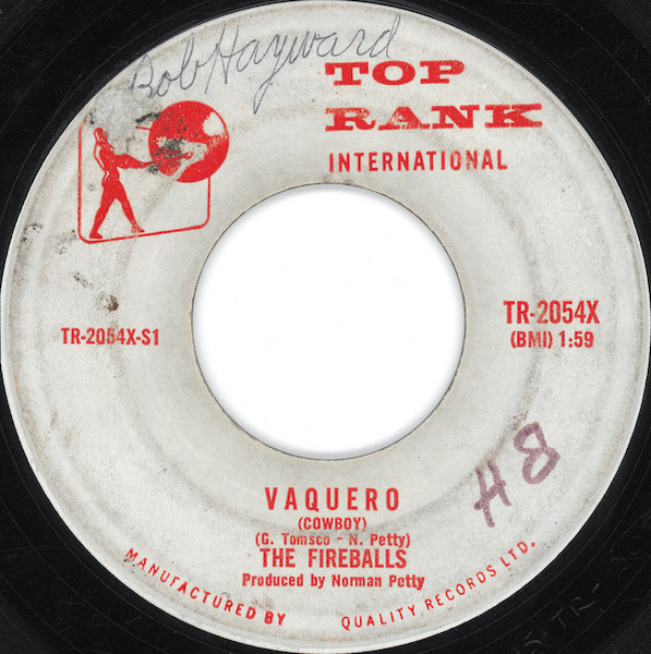 The Fireballs - Vaquero (Cowboy) (7") (Very Good Plus (VG+))