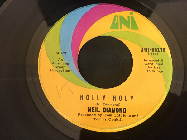 Neil Diamond - Holly Holy / Hurtin' You Don't Come Easy (7", Single) (Very Good Plus (VG+))