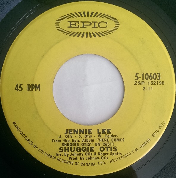 Shuggie Otis - Hurricane / Jennie Lee (7") (Near Mint (NM or M-))