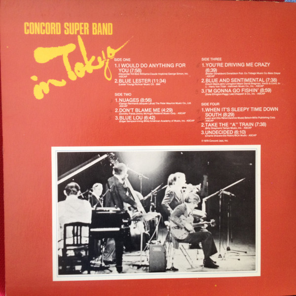 Concord Super Band - In Tokyo (2xLP, Album, Gat) (Very Good Plus (VG+)) - Image 2