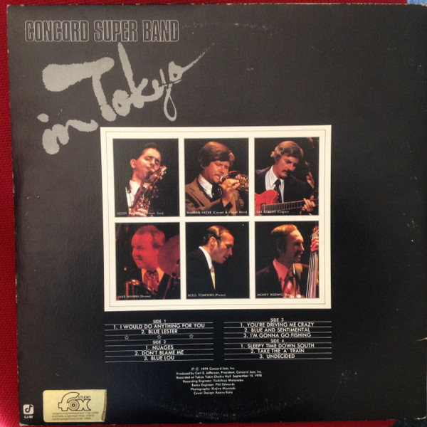 Concord Super Band - In Tokyo (2xLP, Album, Gat) (Very Good Plus (VG+)) - Image 4