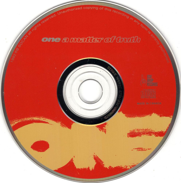 One (21) - A Matter Of Truth (CD, Album) (Mint (M)) - Image 3
