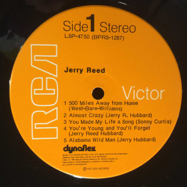 Jerry Reed - Jerry Reed (LP, Album) (Mint (M)) - Image 3