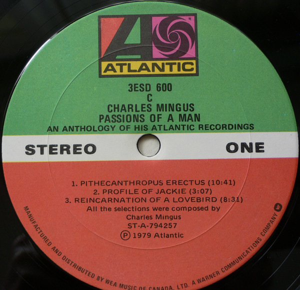Charles Mingus - Passions Of A Man: An Anthology Of His Atlantic Recordings (3xLP, Comp) (Near Mint (NM or M-)) - Image 3