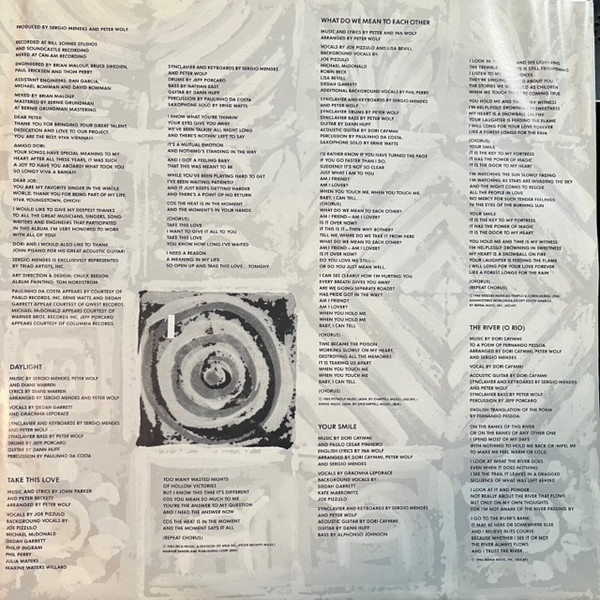 Sérgio Mendes - Brasil 86 (LP, Album) (Near Mint (NM or M-)) - Image 5