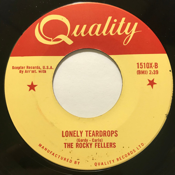 The Rocky Fellers - Killer Joe / Lonely Teardrops (7", Single) (Near Mint (NM or M-)) - Image 2