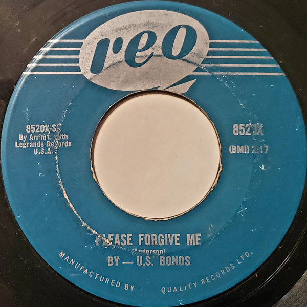 Gary U.S. Bonds - New Orleans / Please Forgive Me (7", Single) (Near Mint (NM or M-)) - Image 2