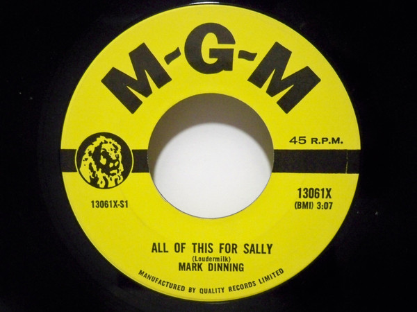 Mark Dinning - All Of This For Sally / The Pickup (7", Single) (Near Mint (NM or M-))