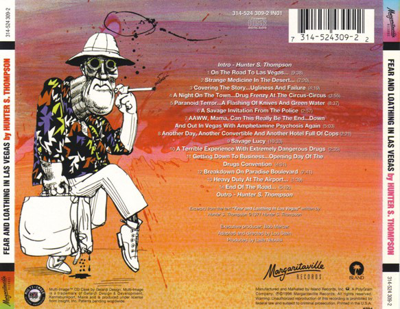 Hunter S. Thompson - Fear And Loathing In Las Vegas (CD, Ltd) (Very Good Plus (VG+)) - Image 2