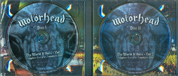 Motörhead - The Wörld Is Ours - Vol 2 (Anyplace Crazy As Anywhere Else) (2xCD, Album + DVD-V, NTSC + Blu-ray + Dig) (Near Mint (NM or M-)) - Image 5