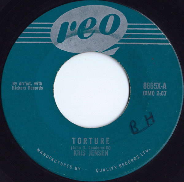 Kris Jensen - Torture (7", Single) (Near Mint (NM or M-))