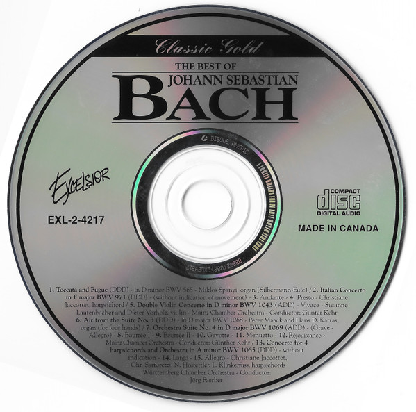 Johann Sebastian Bach - The Best Of Bach (CD, Comp) (Near Mint (NM or M-)) - Image 3