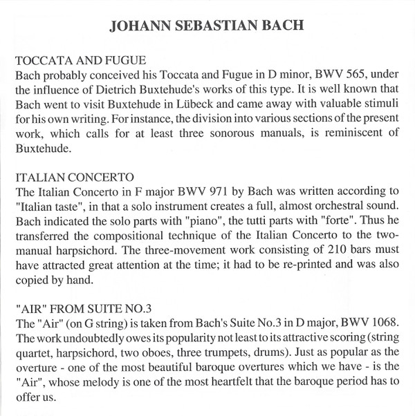 Johann Sebastian Bach - The Best Of Bach (CD, Comp) (Near Mint (NM or M-)) - Image 5