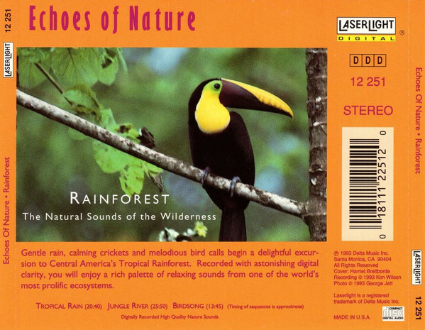 No Artist - Rainforest (The Natural Sounds Of The Wilderness) (CD, Album) (Near Mint (NM or M-)) - Image 2