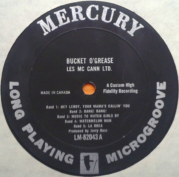 Les McCann Ltd. - Bucket O' Grease (LP, Mono) (Very Good Plus (VG+)) - Image 3