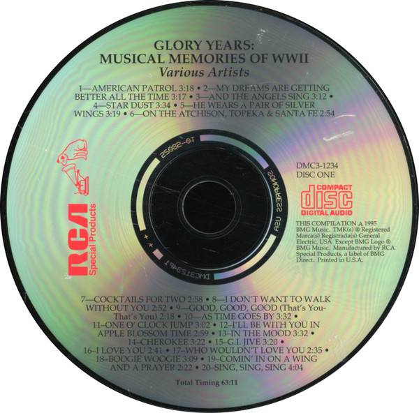 Various - Glory Years: Musical Memories Of WWII (3xCD, Comp) (Near Mint (NM or M-)) - Image 4