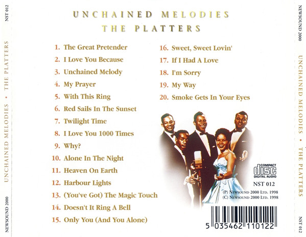 The Platters - Unchained Melodies (CD, Comp) (Near Mint (NM or M-)) - Image 2