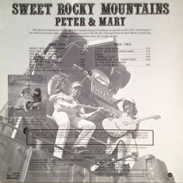 Peter & Mary - Sweet Rocky Mountains (LP, Album) (Mint (M)) - Image 2