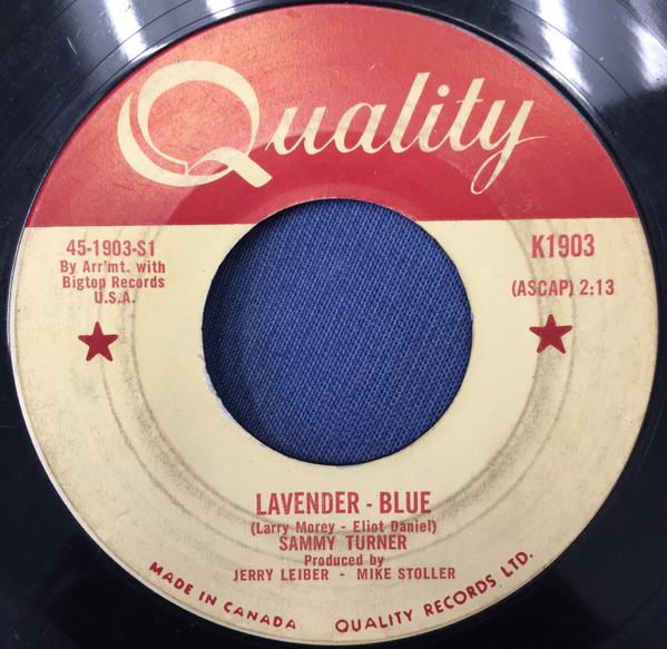 Sammy Turner - Lavender-Blue (7", Single) (Near Mint (NM or M-))