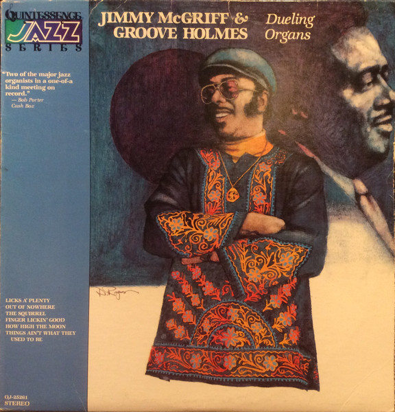 Jimmy McGriff & Richard "Groove" Holmes - Dueling Organs (LP, Album, RE, RM) (Very Good Plus (VG+))