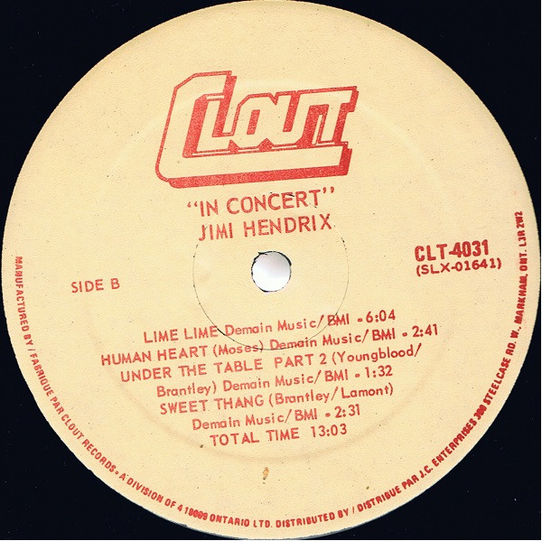 Jimi Hendrix - In Concert (LP, Comp) (Mint (M)) - Image 4