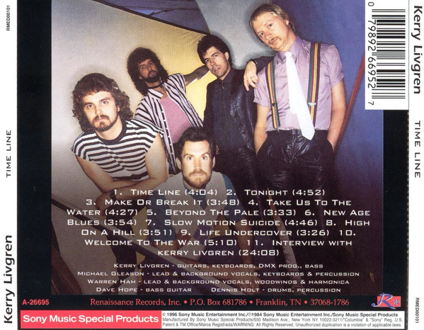 Kerry Livgren / AD (10) - Time Line (CDr, Album, RE) (Mint (M)) - Image 2