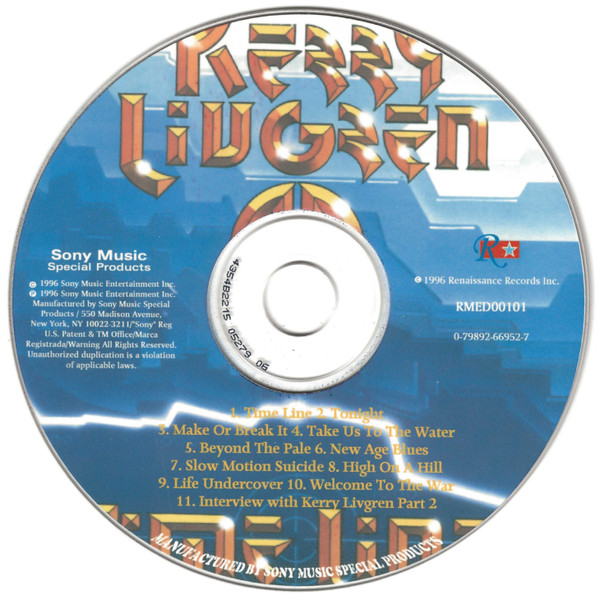 Kerry Livgren / AD (10) - Time Line (CDr, Album, RE) (Mint (M)) - Image 3