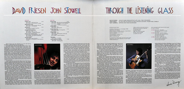 David Friesen, John Stowell - Through The Listening Glass (LP, Album) (Near Mint (NM or M-)) - Image 2